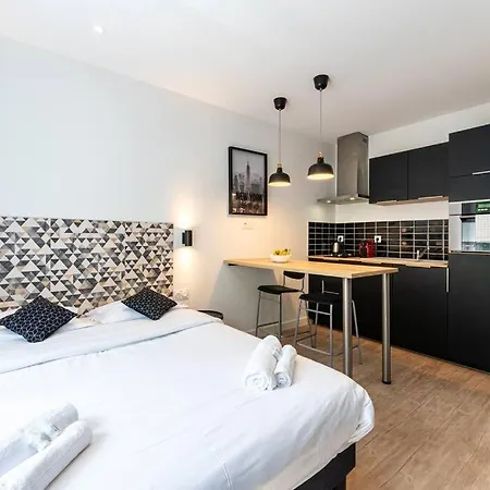 T1 Bis - Esprit New York - Wifi Fibre - Lit Double Appartement Grenoble